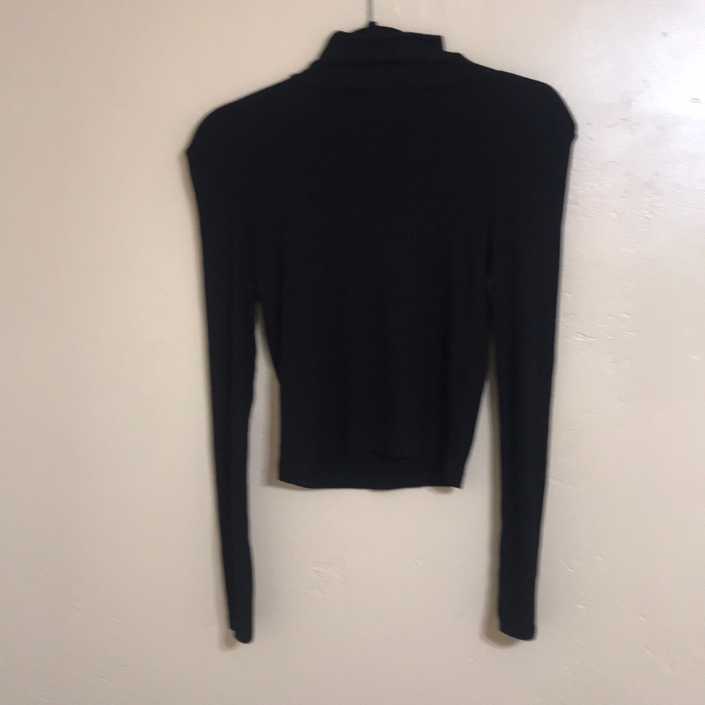 Black ribbed turtle neck
